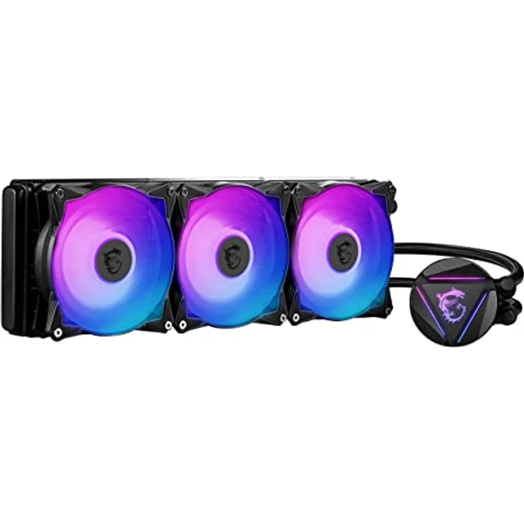 MSI MAG CORELIQUID 360R V2 AIO CPU Wasserkühlung, drehbarer ARGB-Blockkopf, integrierte Kühlerpumpe, Split-Flow Wasserkühlung, verdampfungssichere Schläuche, einfache Montage, AMD & Intel kompatibel - Preisvergleich – Bild 1