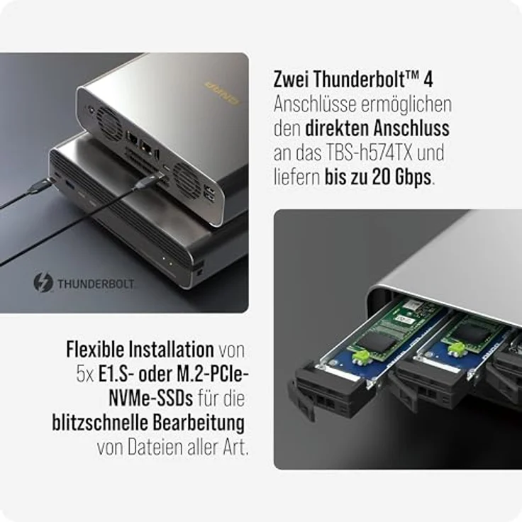 QNAP TBS-H574TX-I3-12G (0 TB), NAS – Bild 3