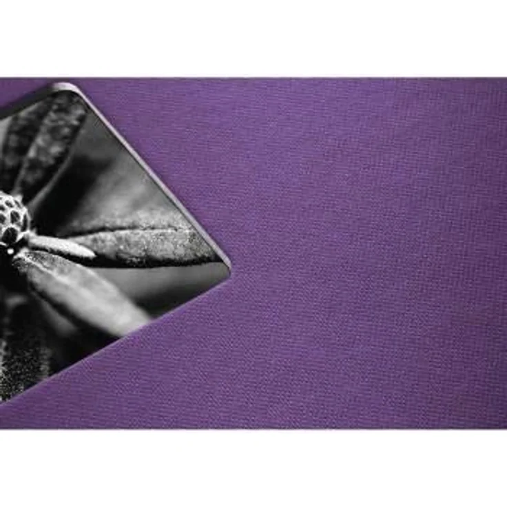 Hama Jumbo Fotoalbum, 36 x 32 cm, 50 schwarze Seiten, 25 Blatt, mit Ausschnitt für Bildeinschub, Fotobuch lila – Bild 3