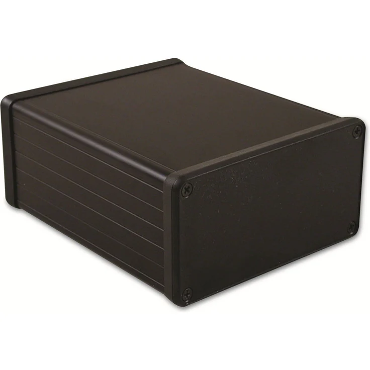 HAMMOND Profil-Gehäuse 1455N1202BK, IP54, schwarz eloxiertes Aluminium, 120x103x53 mm