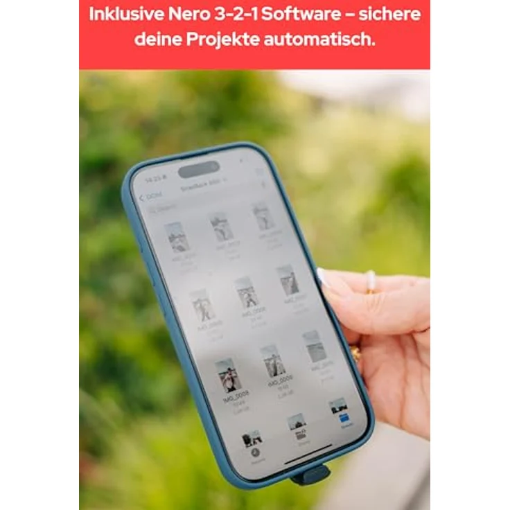 VERBATIM SnapBack SSD, externe magnetische Festplatte mit 512 GB, Mocha Metallic, 20 Gbps, MagSafe-kompatibel, Nero Backup-Software – Bild 9
