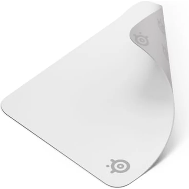 SteelSeries QcK Mauspad (mittel) – Weiß – Mikro-Gewebe Oberfläche, Anti-Rutsch-Gummierung, 320 mm x 270 mm, optimiert für Gaming-Sensoren, geeignet für FPS, MOBAs, RTS, MMO – Bild 1