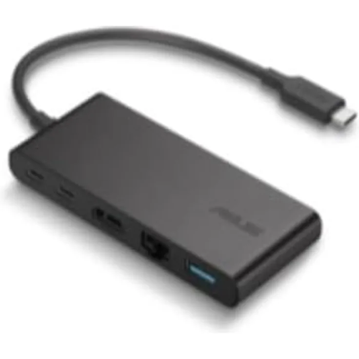 Asus USB-C Hub DC201 Schwarz, USB-Hub der Marke ASUS, mehrfarbig