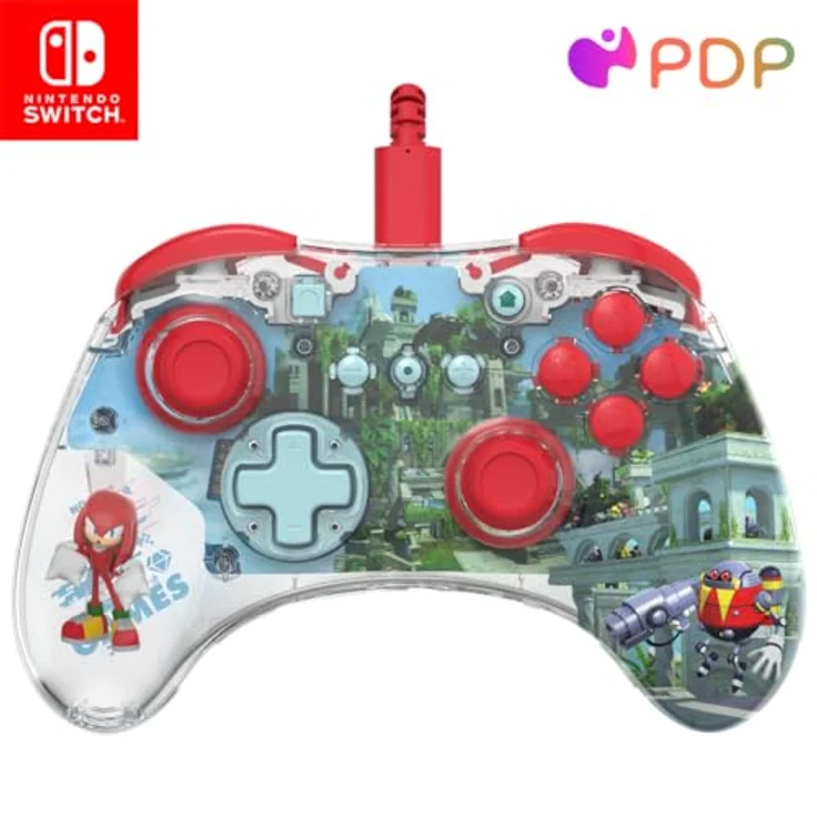 PDP REALMz Wired LED Light-up Pro Controller: Knuckles For Nintendo Switch & Nintendo Switch - OLED Model – Bild 1