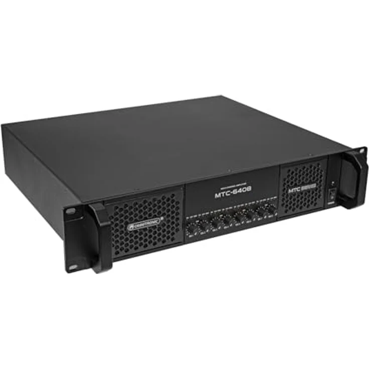 OMNITRONIC MTC-6408 8-Kanal Endstufe | Class D Mehrkanal-PA-Verstärker mit Schaltnetzteil, 8 x 800 W RMS (4 Ohm), 8 x 400 W RMS (8 Ohm) - Omnitronic Markenprodukt aus dem Hause Steinigke Showtechnic – Bild 2