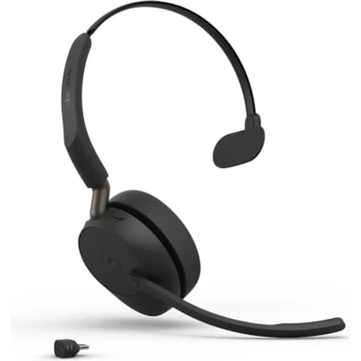 Jabra Evolve3 65 Mono, LINK 390c, MS On Ear Bluetooth® Headset mit Geräuschunterdrückung, kabellos, schwarz – Bild 1