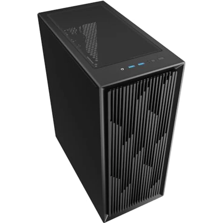 Sharkoon VK2, ATX PC Gehäuse mit erweiterbarem Airflow, Wasserkühlungs-Unterstützung, und ausreichend Platz für Datenspeicher – Bild 3