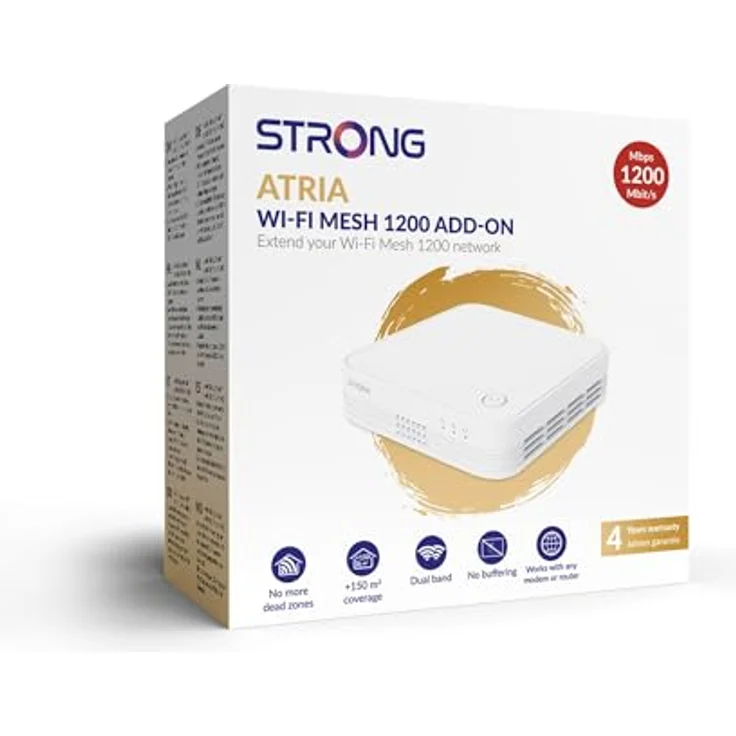 Strong WLAN MESH-System ATRIA 1200 (Add-On), Router für bis zu 900m², dualband, Weiss – Bild 5