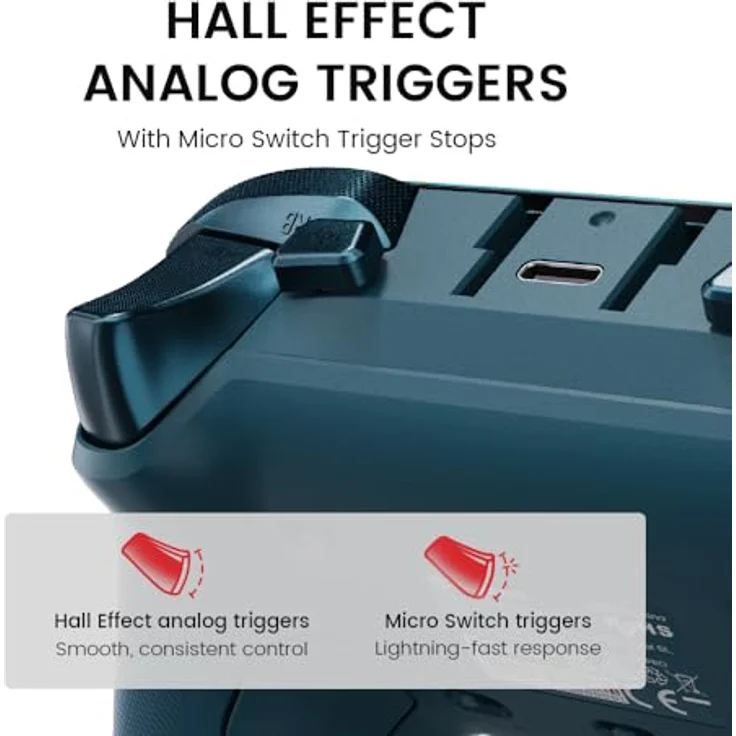 GameSir G7 Pro 1000Hz Controller in WUCHANG: Fallen Feathers Edition mit Ladestation, TMR Joysticks, verstellbaren Triggern und 4 programmierbaren Tasten für Xbox Series X|S, Xbox One, Windows 10/11 & Android – Bild 4