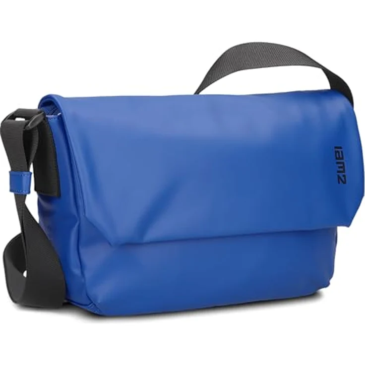 Zwei Cargo Messenger 32 cm, Laptop-Tasche aus 100% Polyurethan, blau – Bild 1