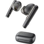 HP Poly Voyager Free 60 Earbuds, Schnurlose In-Ear-Headset mit adaptivem Active Noise Cancelling, Touchscreen-Ladecase, Schwarz