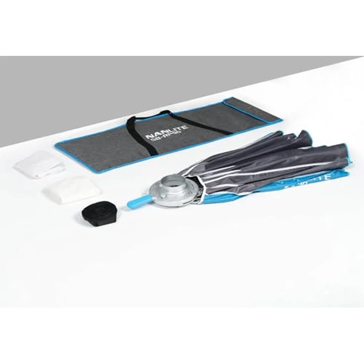 Nanlite Rapid 90, 35" Parabollichtbox mit Gitter, Bowens Halterung und Tragetasche, schnell auf- und abbaubar – Bild 3