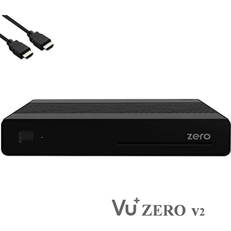 VUplus VU+ Zero HW Version 2-1x DVB-S2 Full-HD Sat Tuner E2 Linux Receiver, YouTube, Satellit Receiver mit Aufnahmefunktion, Kartenleser, Media Player, EasyMouse HDMI-Kabel & 150 Mbits WiFi Stick, schwarz – Bild 2