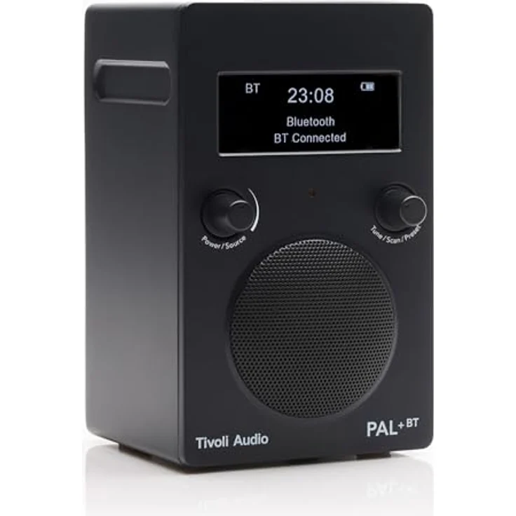 Tivoli Audio PAL+BT3, tragbares DAB+/FM Bluetooth Radio mit 10 Stunden Akkulaufzeit, wetterfest, Schwarz – Bild 3