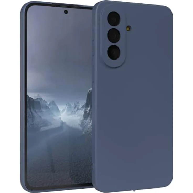 EAZY CASE Silikonhülle für Galaxy A57, stoßfestes TPU Case in Petrol Matt mit Kameraschutz und kratzresistentem Design – Bild 1