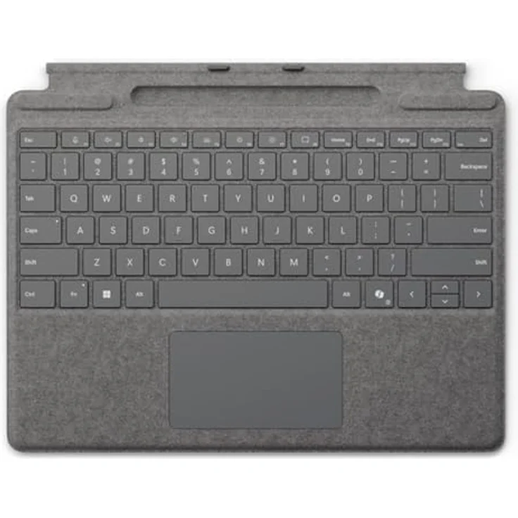 Microsoft Surface Pro Keyboard mit Stiftaufbewahrung Tastatur mit Touchpad in Grau – Bild 2