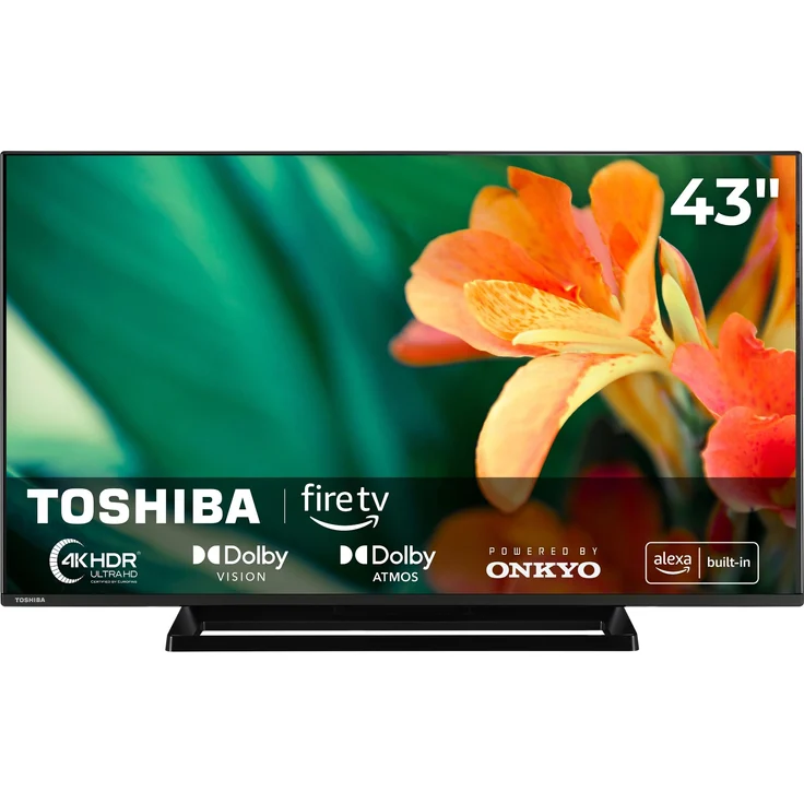 Toshiba 43UF3F63DAR, 43 Zoll Smart TV mit 4K UHD, Dolby Vision HDR, Dolby Atmos und Fire TV, Sound by Onkyo