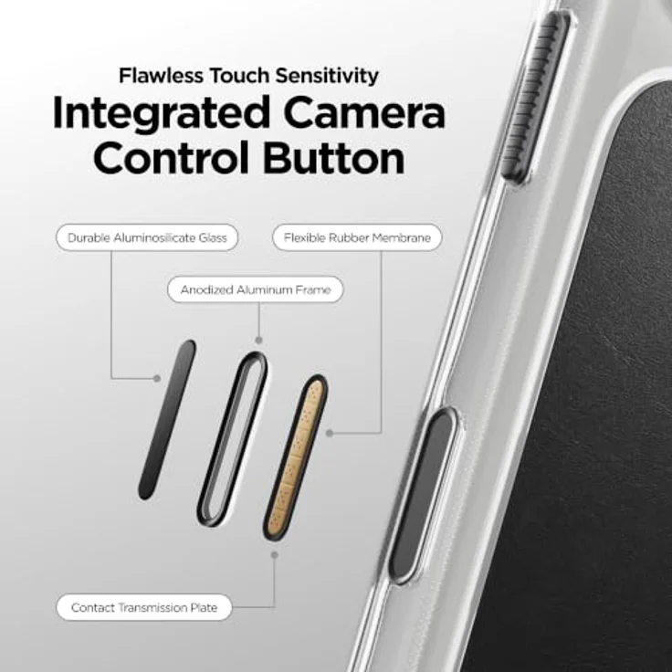 Nomad Clear Leather Case - black (Horween) - für iPhone 17 Pro/18 Pro, transparentes Design mit echtem Horween-Ledereinsatz – Bild 6