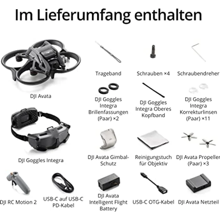 DJI Avata Explorer Combo Quadrokopter mit 4K-Kamera und Notbremse, inklusive RC Motion 2 und DJI Goggles Integra – Bild 5