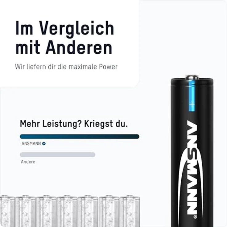 ANSMANN Telefon Akku AAA 800mAh 6 Stück NiMH 1 2V - Phone DECT Micro AAA – Bild 5