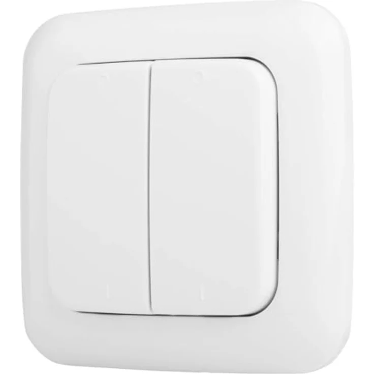 SmartHome fernbedienbarer 2-Kanal Wandlichtschalter batteriebetrieben aufklebbar – Bild 2