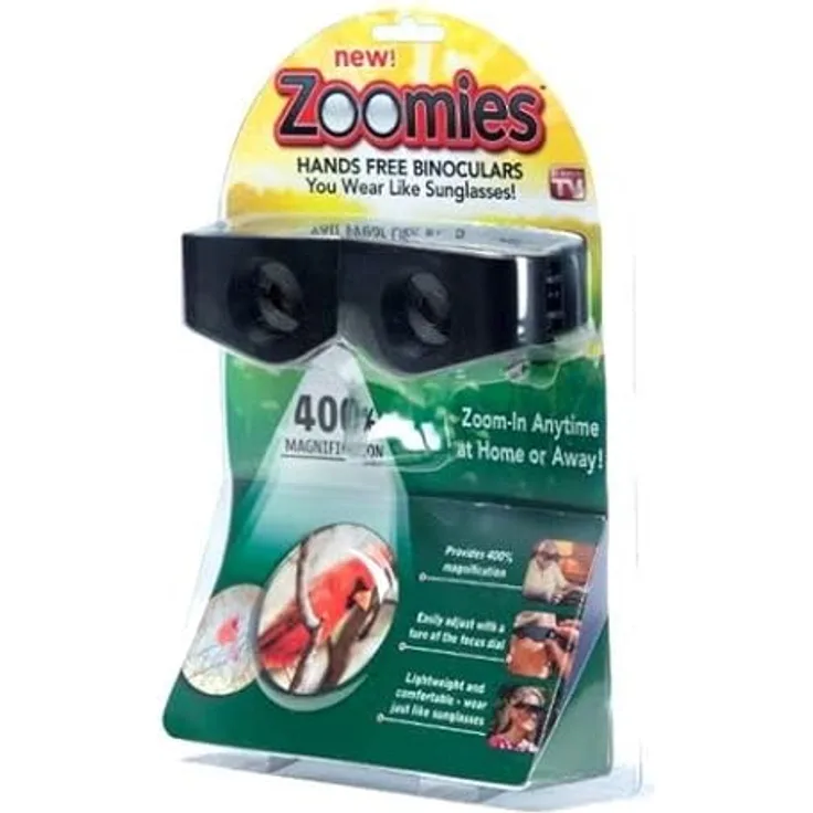 ZOOMIES Fernglasbrille Fernglas Brille Lupe Verstellbar Teleskop Angeln Tierbeobachtung Vogelbeobachtung Wandern Jagd 400% Vergrößerung - Preisvergleich