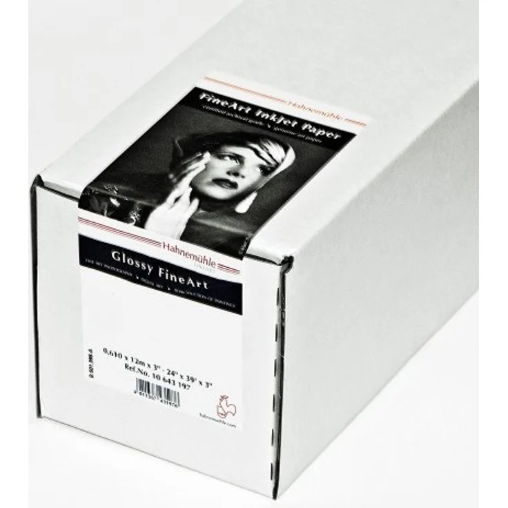 Hahnemühle Digital FineArt Baryta FB Papier, 350 g/m², 17 Zoll Rolle, 432 mm x 12 m, hellweiß – Bild 1