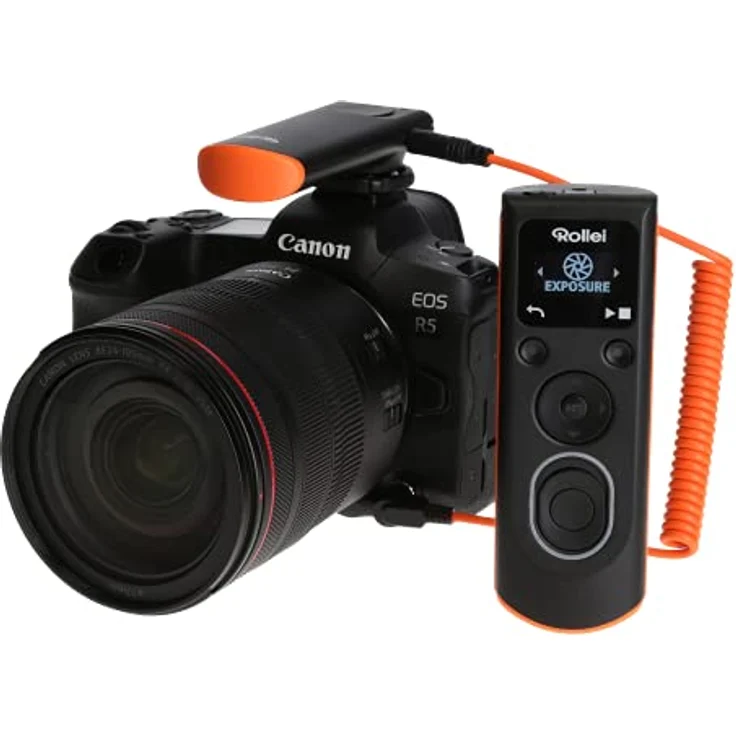 Rollei Wireless Fernauslöser für Nikon – erlaubt die kabellose Fernauslösung, Langzeitbellichtungen, Serienbild und Zeitintervall Aufnahmen Ihrer (Hersteller) DSLM/DSLR Kamera, LCD-Display beleuchtet – Bild 5