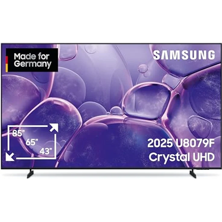Samsung Crystal UHD U8079F 4K LED Fernseher 65 Zoll (163 cm), Crystal Prozessor 4K, MetalStream Design, Smart TV mit Gaming Hub und Knox Security (2025) – Bild 1