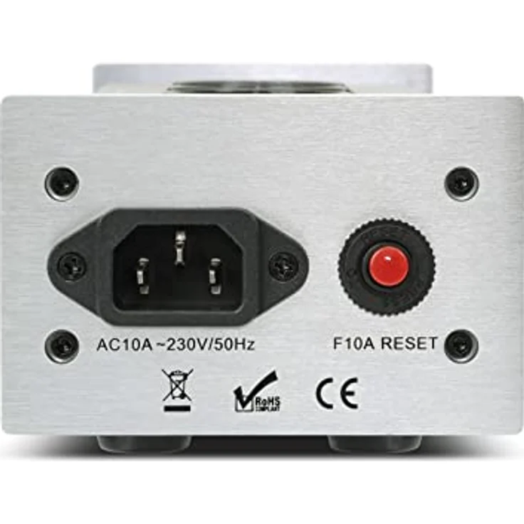 Dynavox Steckdosenleiste X1000 - 4 gefilterte Steckplätze, Metallgehäuse, 1,50 m Kabel, Schwarz/Silber – Bild 5