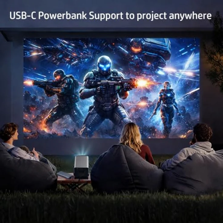 HP Projektor MC475, 200 ISO-Lumen FullHD Beamer mit Netflix-Zertifizierung, Kurzdistanzprojektion und kabelloser Bildschirmspiegelung – Bild 4