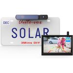 AUTO-VOX Solar1 Pro Rückfahrkamera Set mit 5" Monitor, IP69K Wasserdicht, Stabiles Digitales Signal, Akkubetrieben