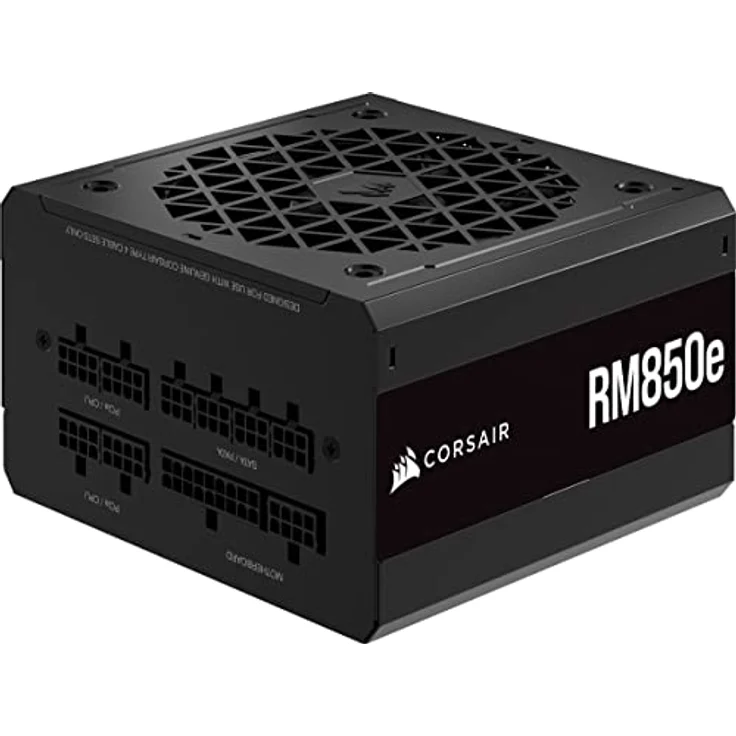 Corsair RM850e (2023) Vollmodulares, Geräuscharmes ATX-Netzteil - ATX 3.0- Und PCIe 5.0-kompatibel - 105°C-Kondensatoren - 80 Plus Gold-Effizienz - Modern Standby-Unterstützung - Schwarz – Bild 1