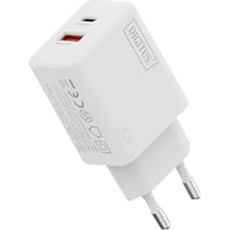 DIGITUS USB GaN Charger 30W, 1x USB-C, 1x USB-A, kompakt, bis zu 30W Leistung für Smartphones und Tablets – Bild 12