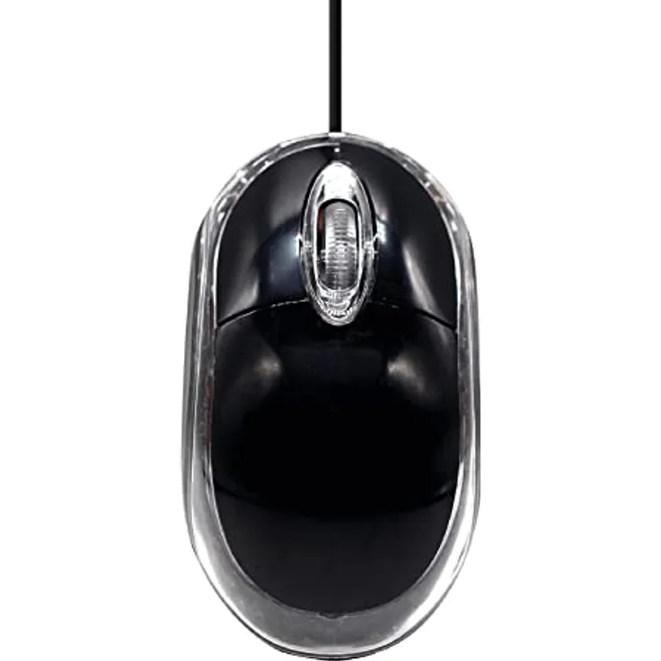 APM France, 100118, Optische Maus, kabelgebunden, 3 Tasten, Schwarz