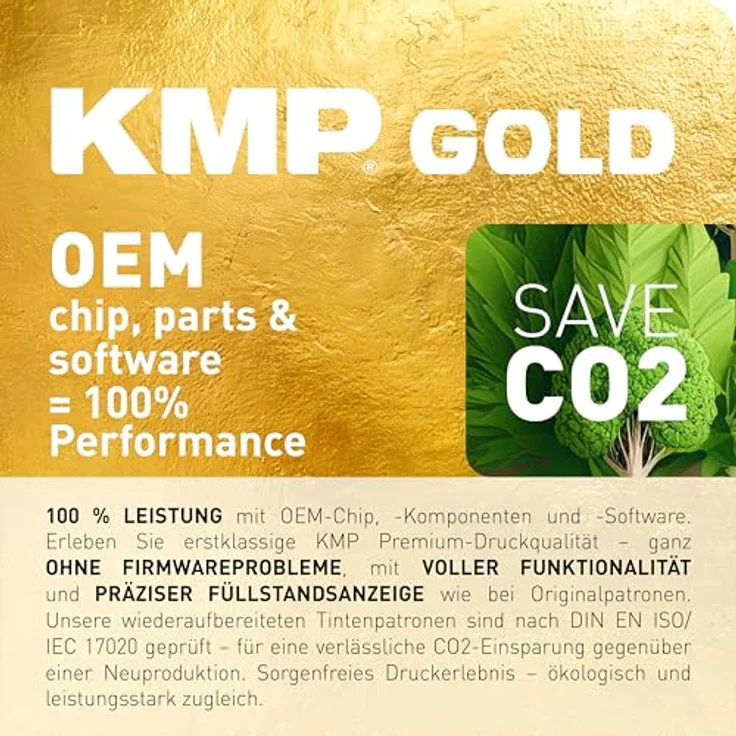 KMP Druckerpatrone Original Gelb 1766,6009, kompatibel mit höchster Farbtiefe und Qualität – Bild 2