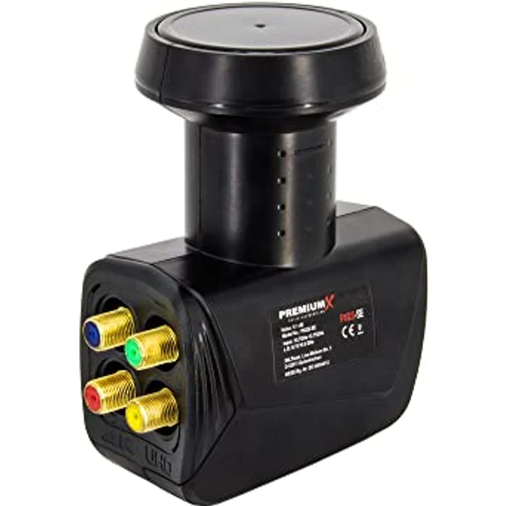 Premium X Quad LNB PXQS-SE Black Edition SAT DVB-S2 HDTV 4K für 4 Teilnehmer – Bild 4
