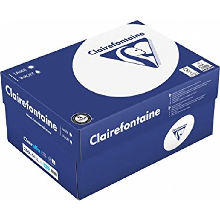 Clairefontaine 2232C Clairalfa Druckerpapier (DIN A3, 29,7 x 42 cm, 250 g, 1 Ries mit 125 Blatt) weiß - Preisvergleich – Bild 2