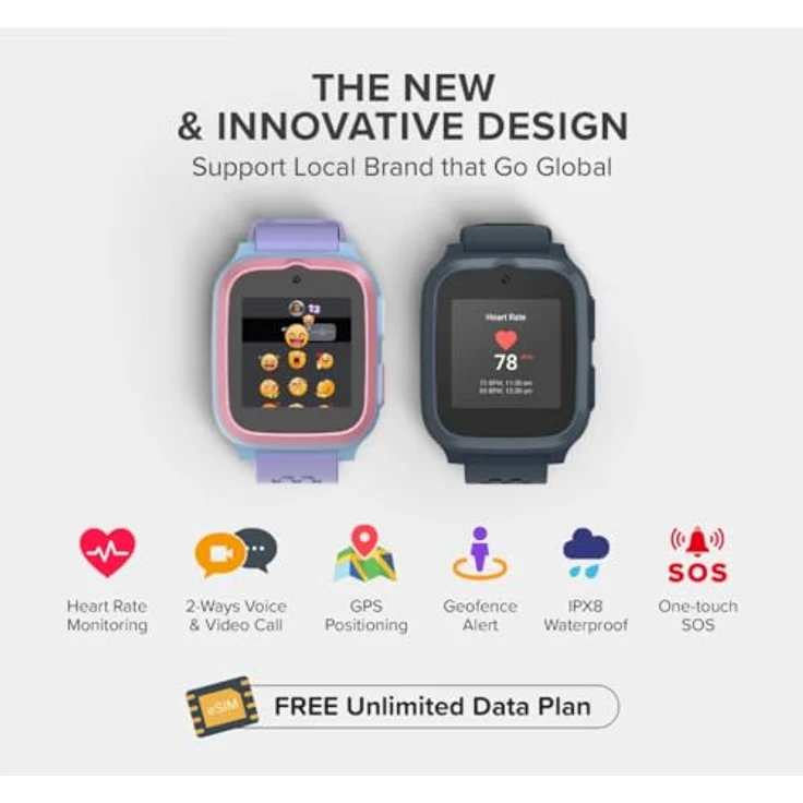 myFirst myFirst Fone S3+ Kinder-Smartwatch in Space Blue mit GPS, Musikplayer, Kamera, Anruffunktion und Schulmodus – Bild 2