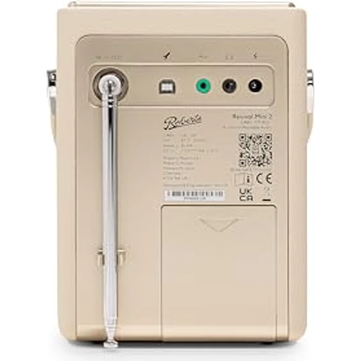 Roberts Revival Mini 2 DAB+ Radio, DAB+, DAB, FM, Bluetooth, tragbares Radio, Beige – Bild 4