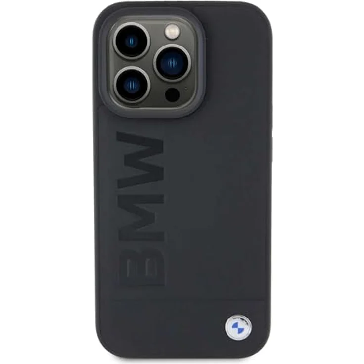 BMW BMHCP15XSLLBK Hülle für iPhone 15 Pro Max 6.7" Schwarz Leather Hot Stamp – Bild 3