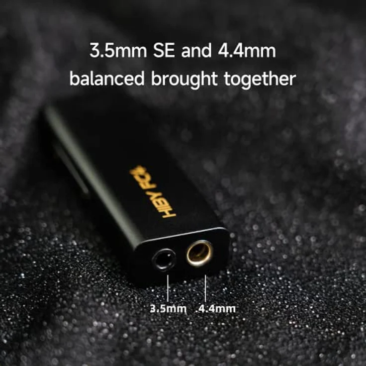 HiBy FC4 Tragbarer Kopfhörerverstärker DAC MQA Dongle USB Dac High Driving Power MQA 16X PCM 768kHz DSD 256 Native, Dual DAC Dual Crystal, 340 mW + 340 mW, Plug-and-Play, Schwarz – Bild 5