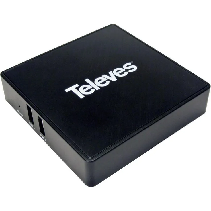 Televes Interaktiver IPTV Receiver Nemesis V2, HD mit USB & HDMI, AOSP-basierte Plattform, geringe Leistungsaufnahme 5 W
