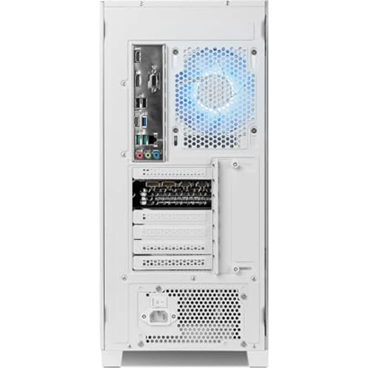 NOX Hummer ETHER Miditower, Gaming PC-Gehäuse mit Curved Glass, ATX, USB-C, schwarz – Bild 4