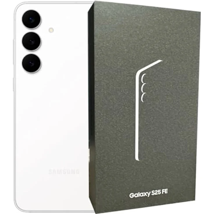 Samsung Galaxy S25 FE (128 GB, White, 6.70", Dual SIM, 5G), Smartphone, Weiss – Bild 1
