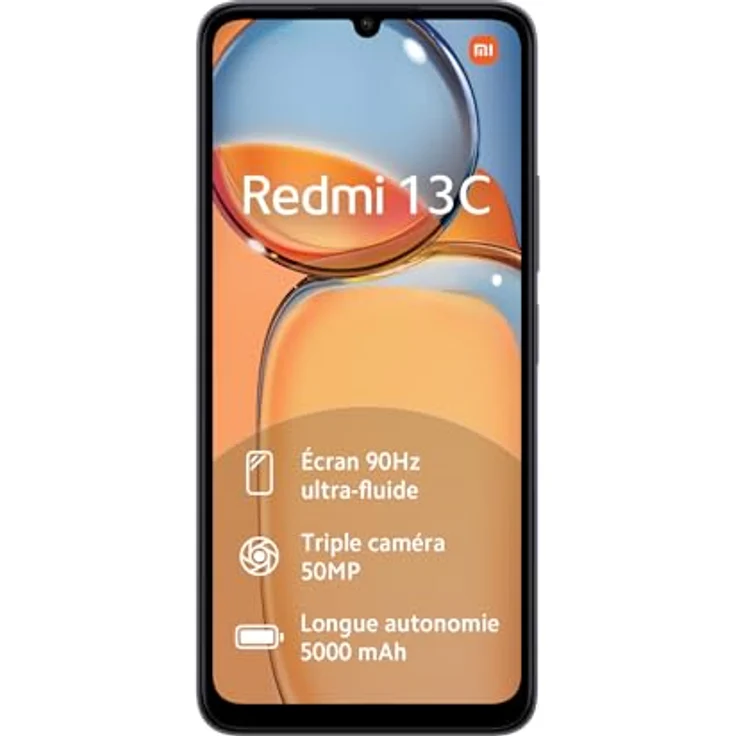 Xiaomi Redmi 13C (128 GB, Midnight Black, 6.74", Dual SIM, 50 Mpx, 4G), Smartphone, Schwarz – Bild 2
