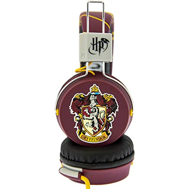 OTL Technologies TWEEN Kinder Kopfhörer Harry Potter Gryffindor Crest (faltbar, gepolsterte Bügel, buntes Comic Design, für Jungen und Mädchen) Rot-Gelb – Bild 5