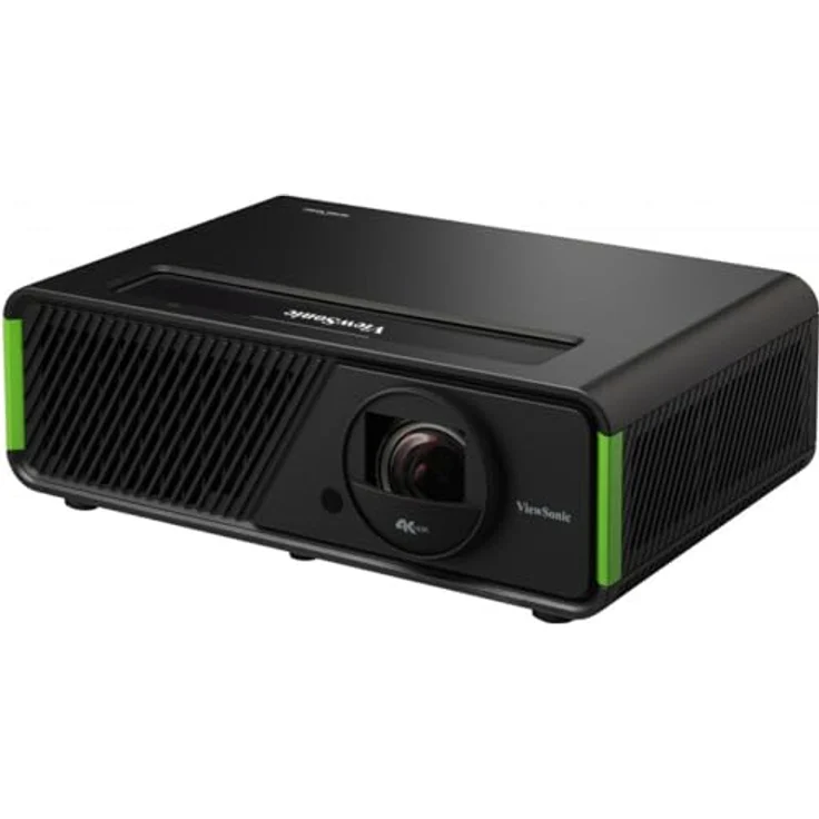 Viewsonic X2-4K Kurzdistanz LED Gaming Beamer (4K UHD, 2900 Lumen, HDR, 3D Kompatibel, TR0.69-0.83, 1.2x zoom, 2x HDMI, USB-C, 1x USB-A Reader, 2x 6 Watt Harman Kardon Lautsprecher, DESIGNED FOR XBOX) – Bild 1
