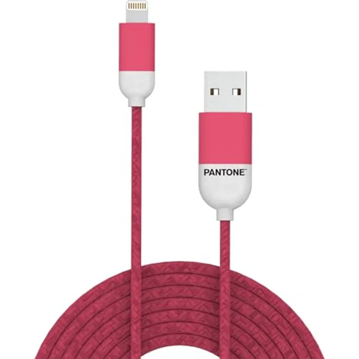 Celly PT-LCS001-5P, USB-Lightning Kabel, 1,5 m, 2,4 A, pink