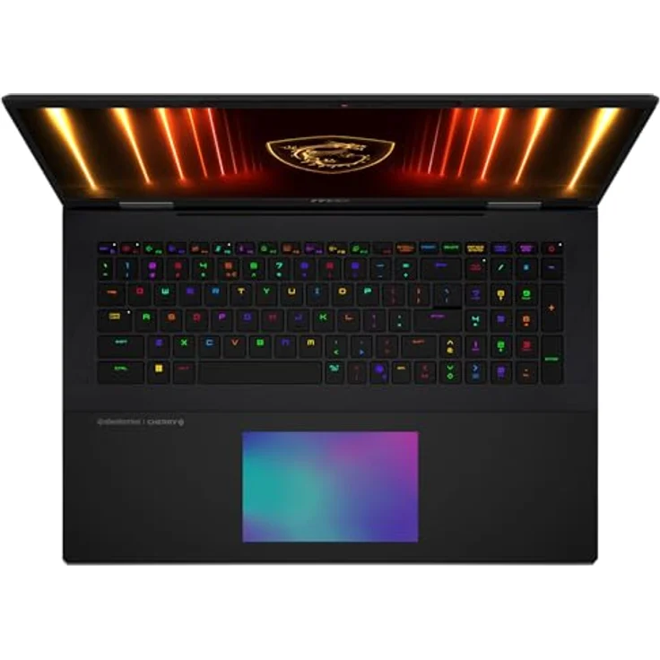 MSI Titan 18 HX AI Gaming-Laptop, 18" UHD+ Mini-LED Display, Intel Core Ultra 9, NVIDIA GeForce RTX 5090, 96 GB DDR5 RAM, 6 TB SSD, Windows 11 Home, QWERTZ Tastatur, Schwarz – Bild 3